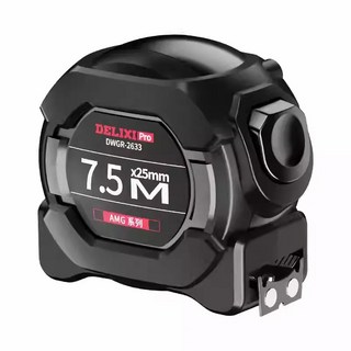 德力西捲尺 魯班尺 自鎖雙面不鏽鋼捲尺 公分米尺, 1個, 7.5米*25mm米尺