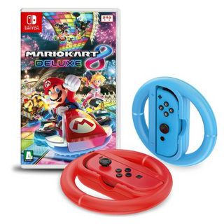닌텐도 스위치 마리오카트 8 디럭스 한글판 + 스위치 레이싱 휠 2p 랜덤발송, 단일상품(마리오카트8 디럭스+휠2p랜덤/닌텐도정품)