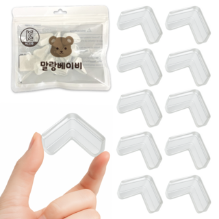말랑베이비 프리미엄 모서리 보호대, 10개, 투명