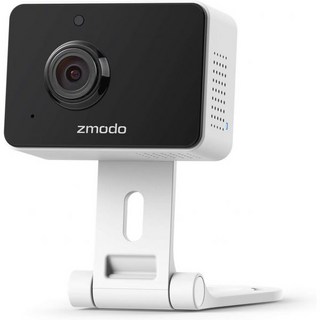 Zmodo 1080p 미니 WiFi 애완동물 카메라 양방향 오디오 스마트 홈 카메라(나이트 비전 포함) Alexa 및 Google 어시스턴트와 호환(2팩), 1 Count (Pack of 1), 1개, 없음