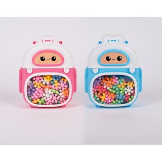 [코코빌딩블럭6종]-창의력을 향상/두뇌발달/자유로운 구조물 조립 두뇌를 깨우는 동그리빌딩블럭, 핑크, 1개