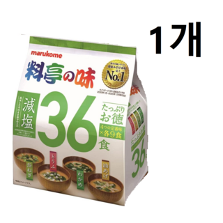 마루코메 저염 미소시루 된장국 36식, 760g, 1개