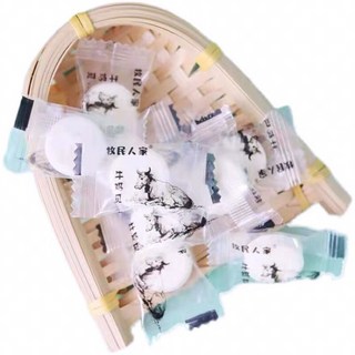 新疆特產無蔗糖奶貝草原高鈣奶貝獨立包裝牛奶片健康小零食, 1個, 250克裝,無蔗糖牛奶貝