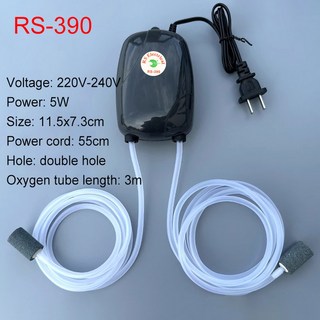 어항 수족관 공기 에어펌프 산소 펌프 물고기 울트라 자동 발생기 버블 통풍기 휴대용 220V 3W 5W