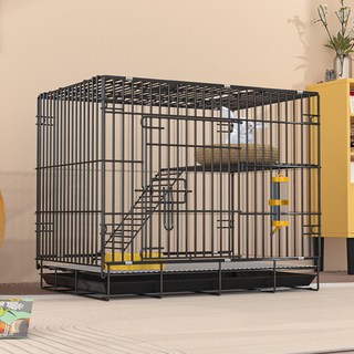 兔子籠子家用摺疊室內養兔易清糞戶外攜帶便捷垂耳兔加密兔籠貓籠, 1個, 30:籠子+托盤