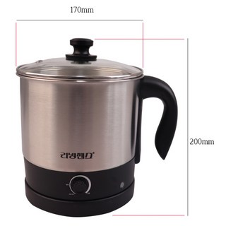 리빙센스 1.7L 스텐 멀티쿠커 여행용 스테인레스 무선 전기주전자 전기포트터 국민 분유포트기