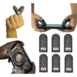 MTV Gadgets 모바일 게임 핑거 캡 미끄럼 방지 터치 스크린 장갑 땀 슬리브 슛 조준 엄지 커버 폰 액세서리 CoD 워존 프리 파이어 PUBG LOL 와일드 리프트, 1개