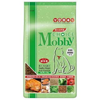 莫比自然食 Mobby Choice 雞肉米低卡貓化毛配方貓糧, 1個, 莫比雞肉米低卡貓化毛配方7.5KG