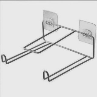 【開發票/統編】免安裝鐵藝衣架收納架 衣架不再亂糟糟 可橫豎懸掛 手提設計 方便置物, 粘貼款黑色【贈送粘貼】,可放20-40晾衣架