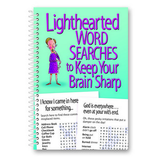 (英文圖書)Lighthearted Word Searches to Keep Your Brain Sharp Spiral, Product Concept Mfg, 英文, 螺旋裝訂