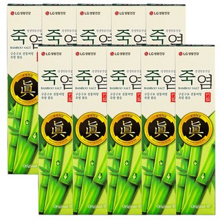 LG생활건강 죽염치약 160g X 20개 칫솔 치약 잇몸 미백 구취 제거