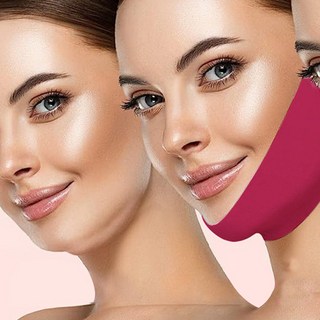 고탄력 특수원단 브이라인 리프팅 콜라겐 팩 겔 형 턱 마스크 LS0016, 4개, 5매입