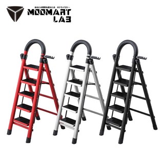 台灣公司貨 碳鋼折疊梯 免組裝 工作梯 人字梯 直梯 伸縮梯 鋁梯 梯子 折疊梯 梯 工作梯 摺疊梯 家用梯子 大梯子, 紅,三階梯(無工具架、卡扣), 1個