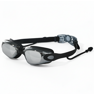 매일다미 김서림방지 미러 물안경, 1개, 블랙