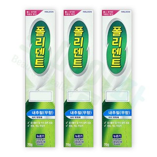 폴리덴트 의치부착재 내추럴무향 틀니부착제 틀니고정강화