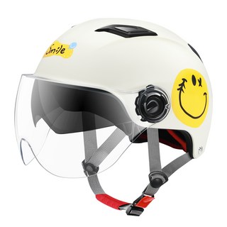 korea오토바이 헬멧 추천 남녀 사계절 킥보드 머리보호 2종소형 바이크 원동기, 블랙라미 더블미러, 1개