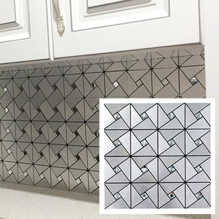 주방 욕실 접착식 메탈타일 데코 아트월메탈시트지, 메탈타일D, 1개