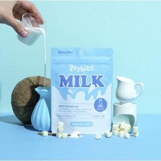 【韓國Billy's vet】彼立適 益生菌凍乾 - 無乳糖牛奶口味 30g(犬貓用), 1個, 牛奶