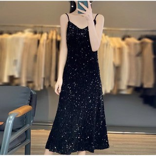 슬림 롱 원피스 파티 공연 무대의상