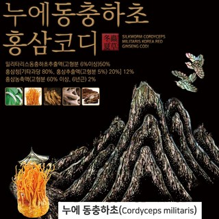 누에동충하초 홍삼코디 30포 1개월분, 1개, 600g
