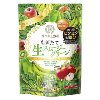 Kosuiso328 新鮮青汁果昔綠色蔬果酵素 蘋果味, 1個, 120g