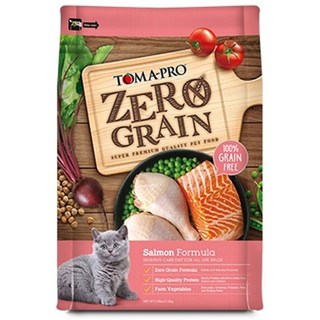 TOMA-PRO 鮭魚零穀全齡貓配方，零穀配方，富含優質鮭魚蛋白，添加多種農場蔬菜, 鮭魚+豌豆, 2.5kg, 1個