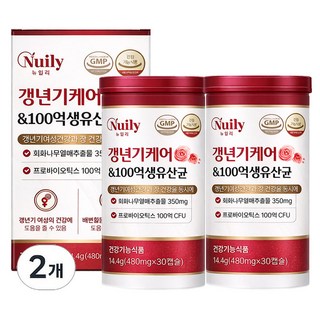 여성 갱년기 유산균 식약청인증 100억 생유산균 락토바실러스 애시도필러스 도담도담갱년기케어, 1개, 60회분