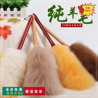 桃園出貨 靜電柔軟羊毛撣子 家用除塵雞毛撣子 掃灰除塵 家居 車用清潔雞毛掃, 迷你顏色隨機〖很小，不推薦〗, 1個