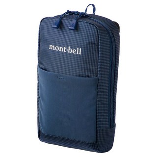 【安全屋】日本 mont-bell 多功能掛包 多功能袋 腰帶包 肩帶包 手機袋 手機包 登山 露營 montbell, 1個, 海軍藍 L