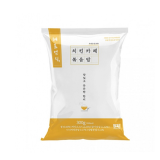 엄지볶음밥 치킨카레 300g 10팩 자취생 기숙사 필수 냉동간편식 전자렌지 5분 완성 든든한 집밥 대체식, 1세트