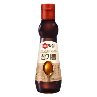 CJ BEKSUL 白雪 香氣濃鬱的芝麻油, 320ml, 1個