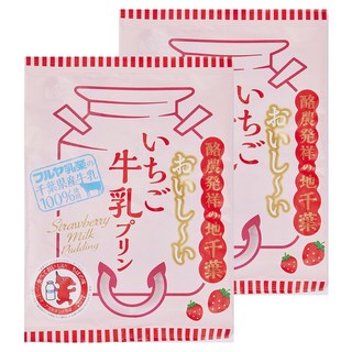 Fujimasa Foods 美味草莓牛奶布丁 7入, 2個, 147g