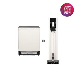 (LG전자) (세트상품) DIOS 오브제컬렉션 식기세척기(14인용)+코드제로 오브제컬렉션 A7 Core(카밍베이지) (DUE5BGL1E+A727WA), 방문설치, DUE5BGL1E+A727WA, 카밍베이지