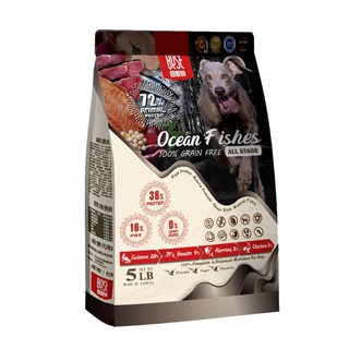 BEST倍思特 無穀天然全齡犬糧 多種魚盛宴 400g/5磅/16磅 饕嘴全齡犬 低敏護膚配方 高含肉量 狗飼料, 1個, 倍思特無穀天然犬糧-多種魚盛宴5磅