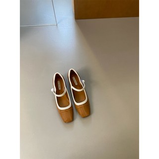 瑪麗珍鞋 娃娃鞋 35-40 粗跟4cm 漆皮 方頭 淺口 單鞋