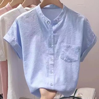 휠렉스 여성 루즈핏 데일리 반팔 셔츠 YA56