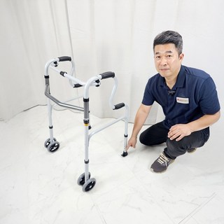 국산 어르신보행기 HM-608 노인보조보행기 환자용워커 노인실버카 접이식워커 이동보조기 장기요양 복지용구, 일반구매, 1개