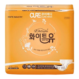 화이트유 남여공용 프리미엄 성인기저귀 소중형, 소형, 11매입, 8개