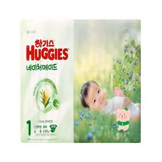하기스 2025 네이처메이드 밴드형 기저귀 남여공용, 1단계, 66매