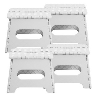 마켓플랜 휴대용 접이식 의자 S 4p, 라이트그레이, 4개