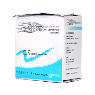 榮華麵粉 C.S藍色即發乾酵母(高糖)500克 烘焙專用 快速發酵 輕鬆製作各式麵包, 1個, 效期(20260120), 500g