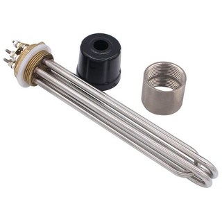물 보일러용 전기 히터 DN40 가열 요소 1.5 인치 BSP 47mm 스레드 220V 380V 3KW 4.5KW 6KW 9KW 12KW, [01] 3kw L210mm, [03] with accessoris, T01-3kw L210mm, 1개