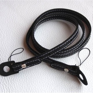 BEAGLE B1 Nappa 真皮相機細背帶-黑/白/咖啡色, 1個, 白色