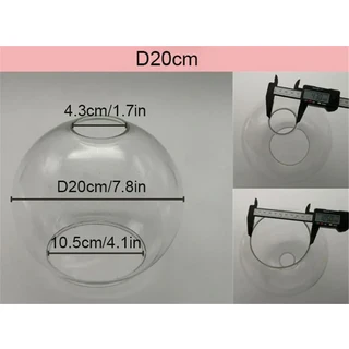 북유럽 투명 글로블 유리 전등갓 직경 20 30cm 워터 그레인 램프 커버 그늘 기구 DIY 행잉 액세서리, 02 D20cm
