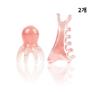 WEKILI 괄사 마사지 4종세트 두피 바디 얼굴 승모근 콧대 종아리 목 어깨 전신 지압 괄사 마사지기, 핑크괄사2종, 1세트