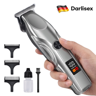 Darlisex 남자 바리깡 전문가용 LED 이발바리깡 가정용 다용도 이발도구 + 4빗세트, SD-908