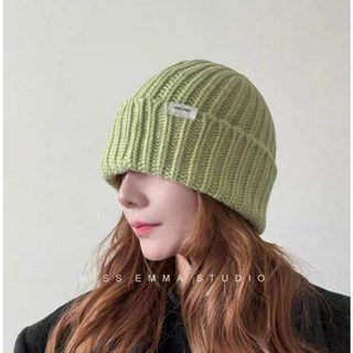 高級感100%羊毛 賞雪必備 粗麻花針織加厚純色保暖圍巾 帽子 送禮