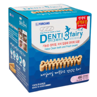 포켄스덴티페어리 반려동물 디스펜서 덴탈 껌 M, 타피오카, 584g, 1개