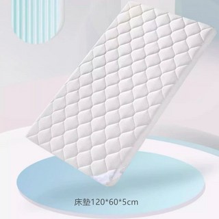 麗麗寶貝六合一實木嬰兒床：成長型、遊戲床、小搖床、床邊床、可加長設計，寶寶睡眠玩樂多功能選擇, 5公分厚床墊送床笠