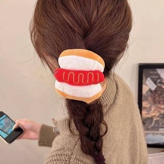 麥門永存！ 漢堡大腸發圈七夕新款紮頭繩女生秋冬橡皮筋皮套高級感